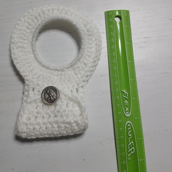 White Hand Towel Holder - Picture 2 of 3